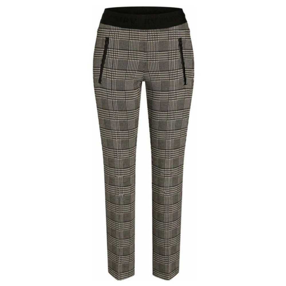Cambio black & white plaid slim fit Renee cigarette pants - size 6